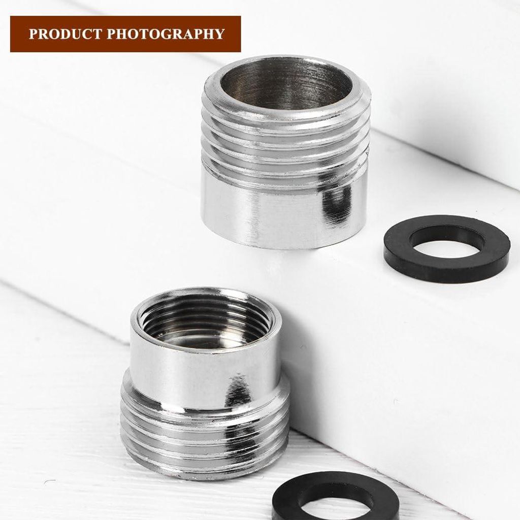 16-teiliges Küchen-Aerator-Set mit männlichen und weiblichen Wasserhahn-Adaptern - Waschbecken Garten-Schlauch-Anschluss Wasserfilter Standard-Sc...