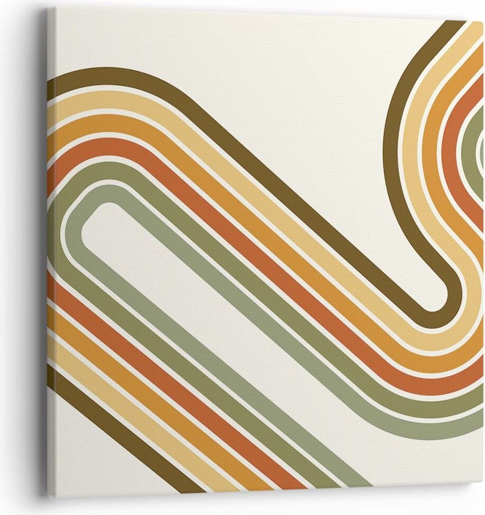 Bild auf Leinwand - Leinwandbild - Einteilig - Abstraktion Weg Gürtel - 40x40cm - Wand Bild - Wanddeko - Wandbilder - Leinwanddruck - Bilder - Wan...