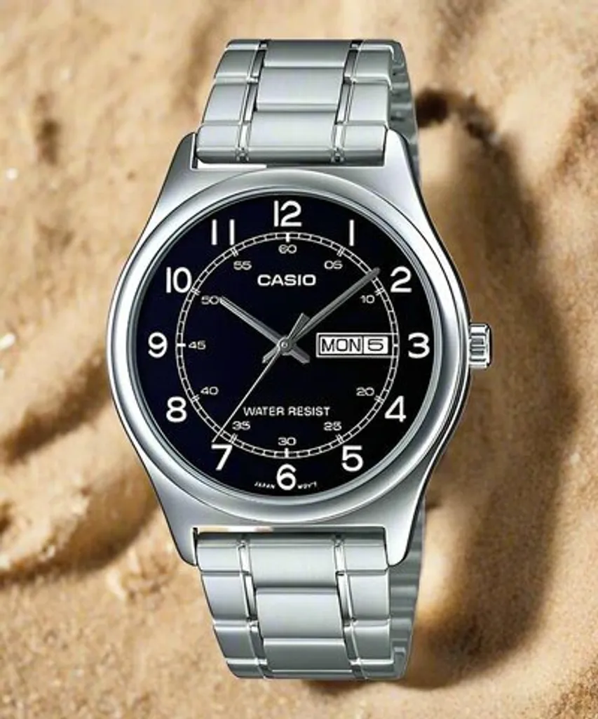 Casio MTPV006D1B2UDF Orologio Analogico Uomo Quadrante Nero - 5