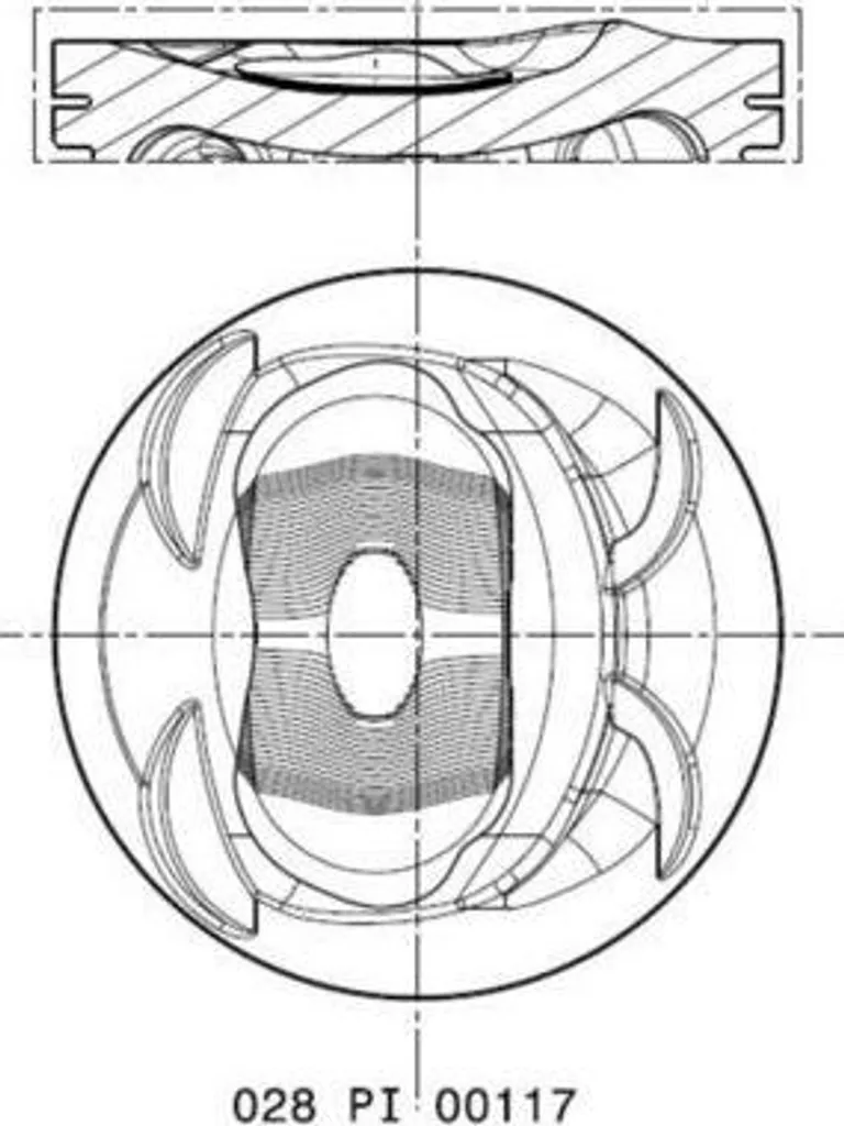 Piston Standard pour Volkswagen Tiguan 1.4 TSI - Pièce de Qualité Origine