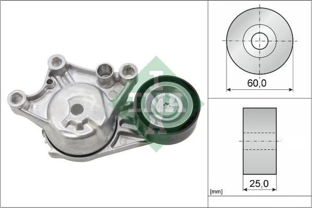 Supprimer les bruits moteur avec le tendeur INA 534 0654 10 OE 1611503780