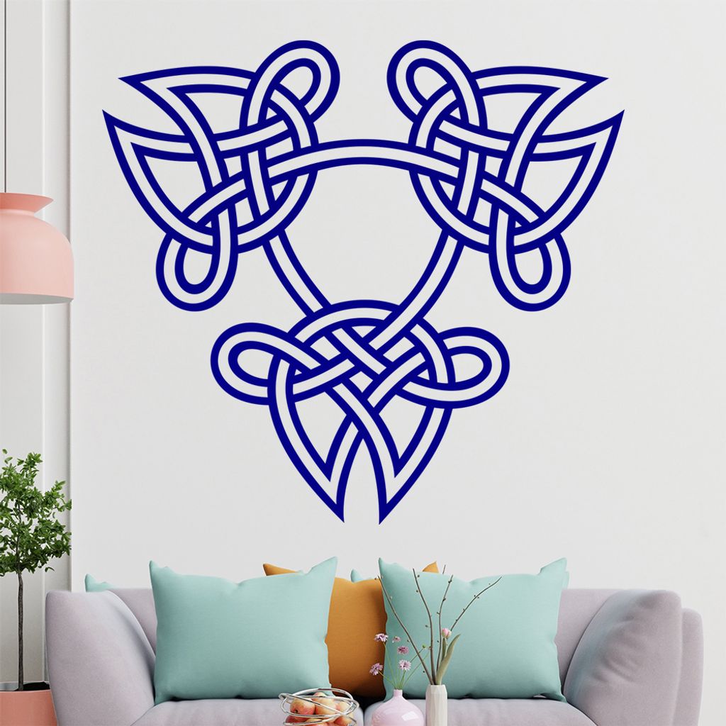 keltischer Knoten - Knotenmuster Wandtattoo in 6 Größen - Wandaufkleber Wall Sticker - Dekoration, Küche, Wohnzimmer, Schlafzimmer, Badezimmer