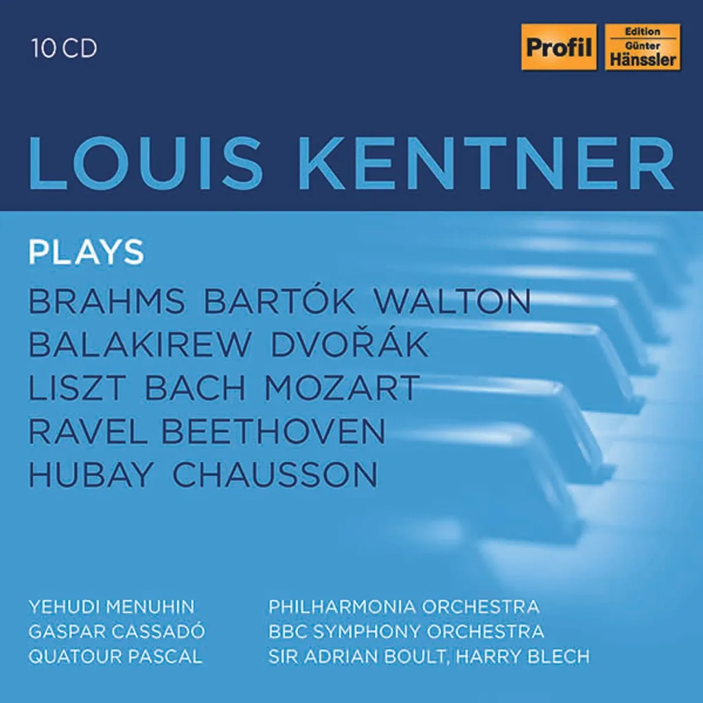 Disque Compact Piano Louis Kentner Interprétations Brahms et Mozart