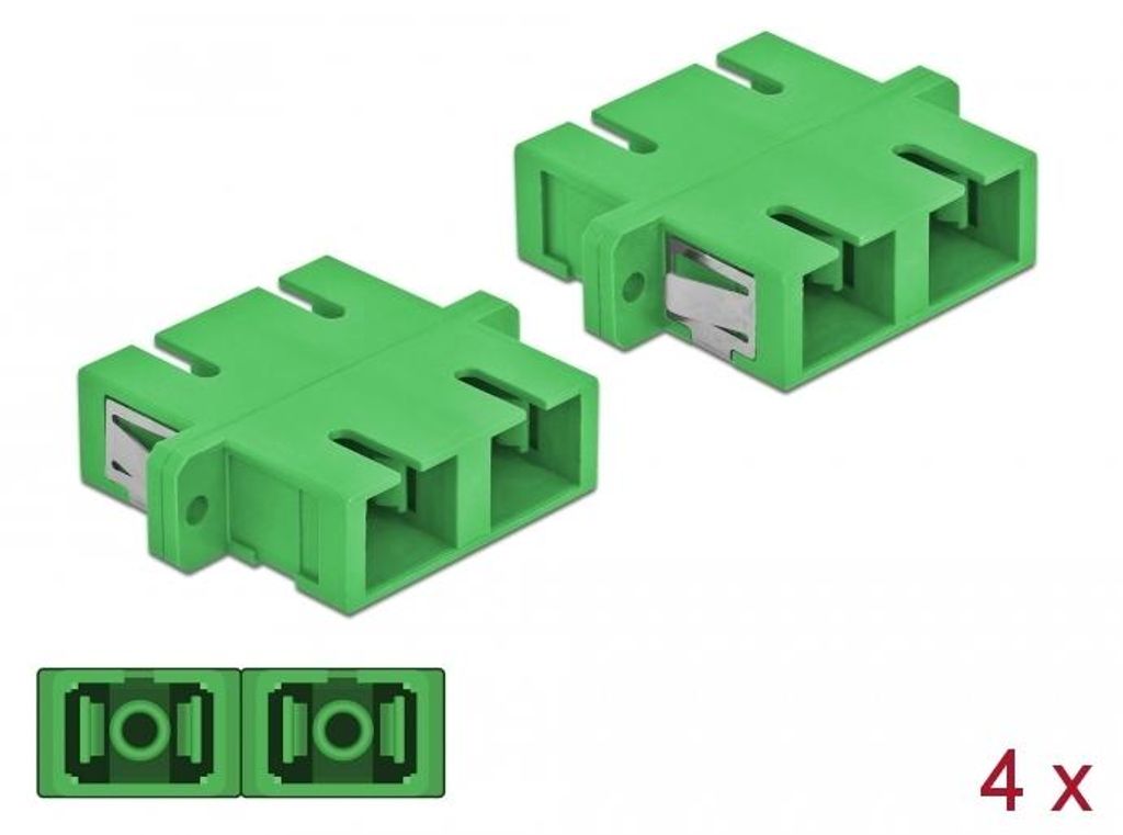 Delock LWL Kupplung SC Simplex Buchse / Buchse e Singlemode 4 Stьck grьn