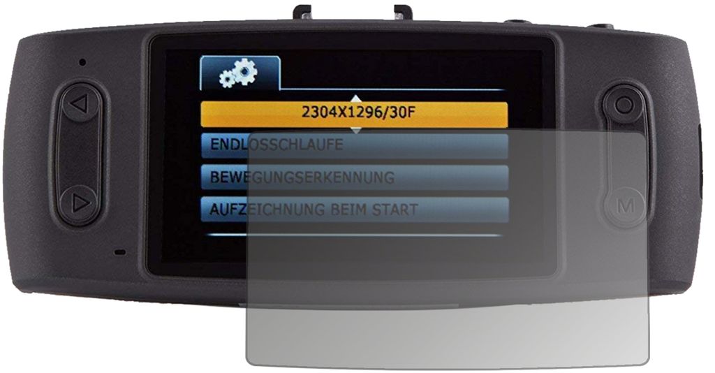Blickschutzfolie für iTracker GS6000-A12 Dashcam matt Schutzfolie Folie Display Schutz dipos