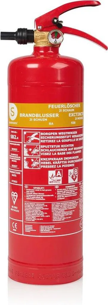 Extincteur mousse AB 2 litres portable pour la sécurité domestique 2L