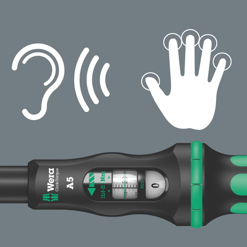 Wera Click-Torque A 6 Set 1, 2,5-25 Nm lekker compleet met momentsleutel! 20-delig | 05130110001