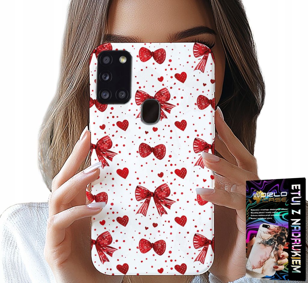 Etui Für Samsung Galaxy A21S - Rote Zeichen Modernes Design
