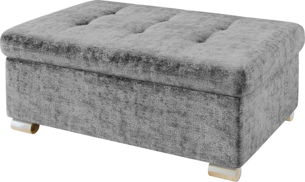 MIRJAN24 Polsterhocker Niko Groß, Stilvoll Sitzhocker vom Hersteller, Moderne Hocker (Farbe: Miu 2058)