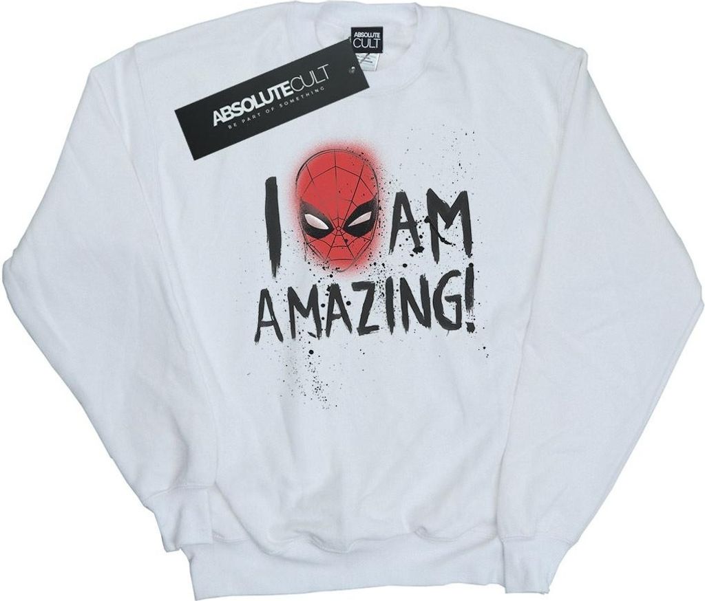 Marvel - "I Am Amazing" Sweatshirt für Herren BI44711 (XXL) (Weiß)