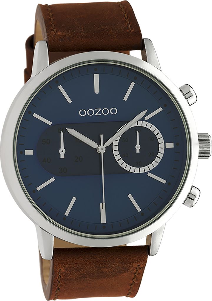 Oozoo Leder Herren-Damen Uhr Analog Quarzuhr Armband braun Timepieces D2UOC10670