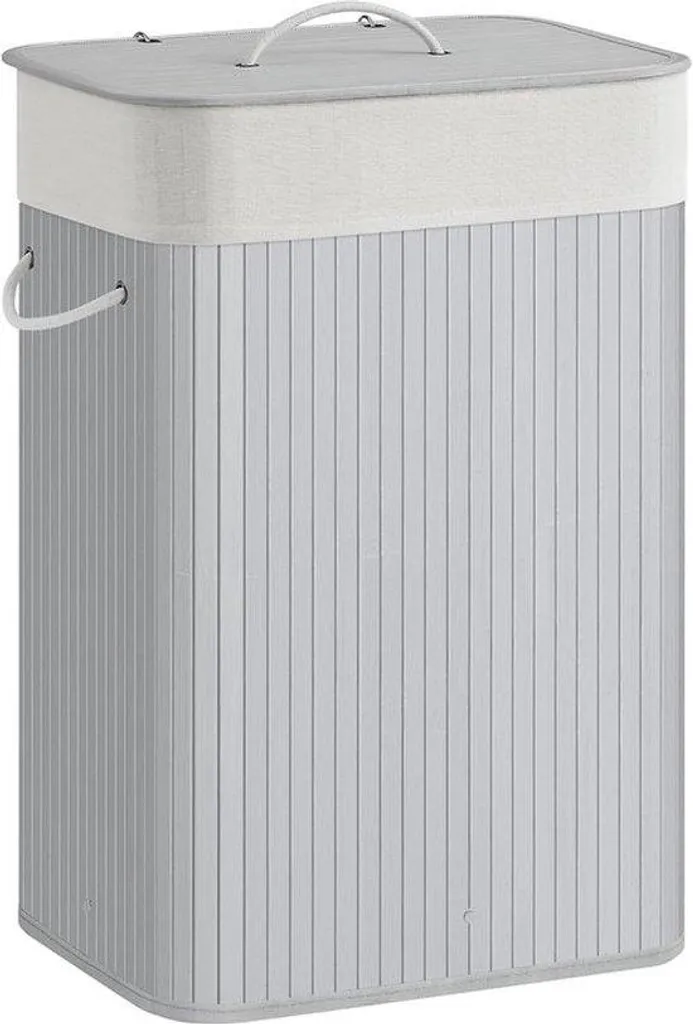 Conteneur de tri sélectif 72L en métal gris avec couvercle amovible