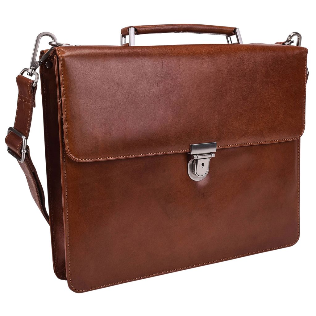 Leonhard Heyden Cambridge Aktentasche Leder 38 cm Laptopfach