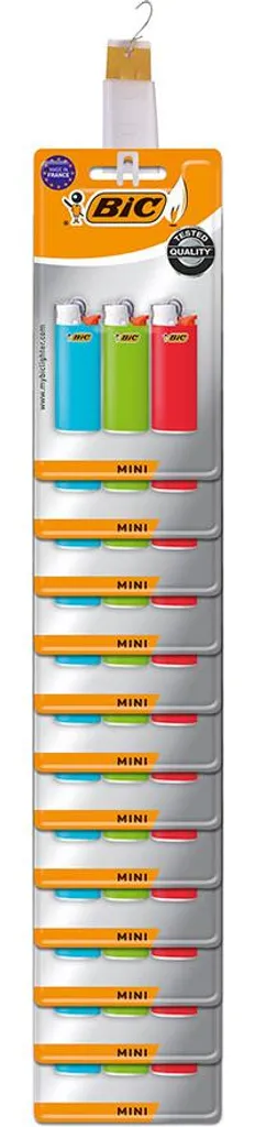 Lot de 3 Petits Briquets de Poche Bic Mini J25 aux Coloris Variés Jetables