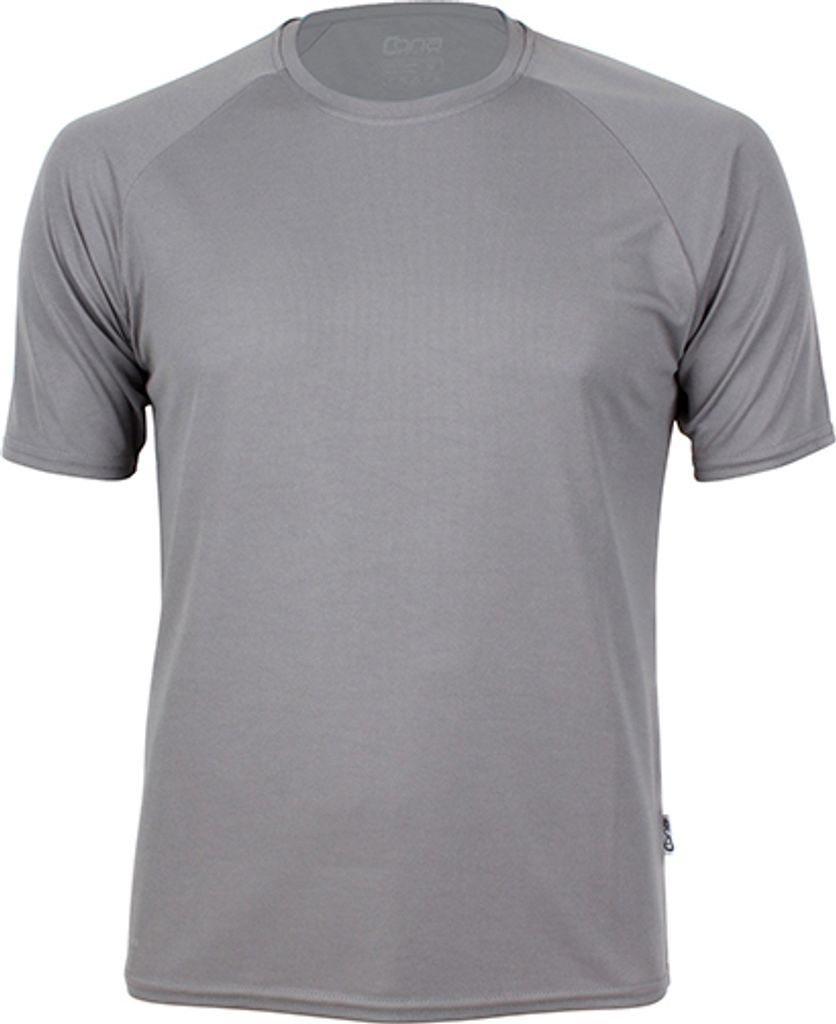 CONA SPORTS CS01 | Herren Sport T-Shirt Rainbow + - - Farbe: Cool Grey - Größe: S