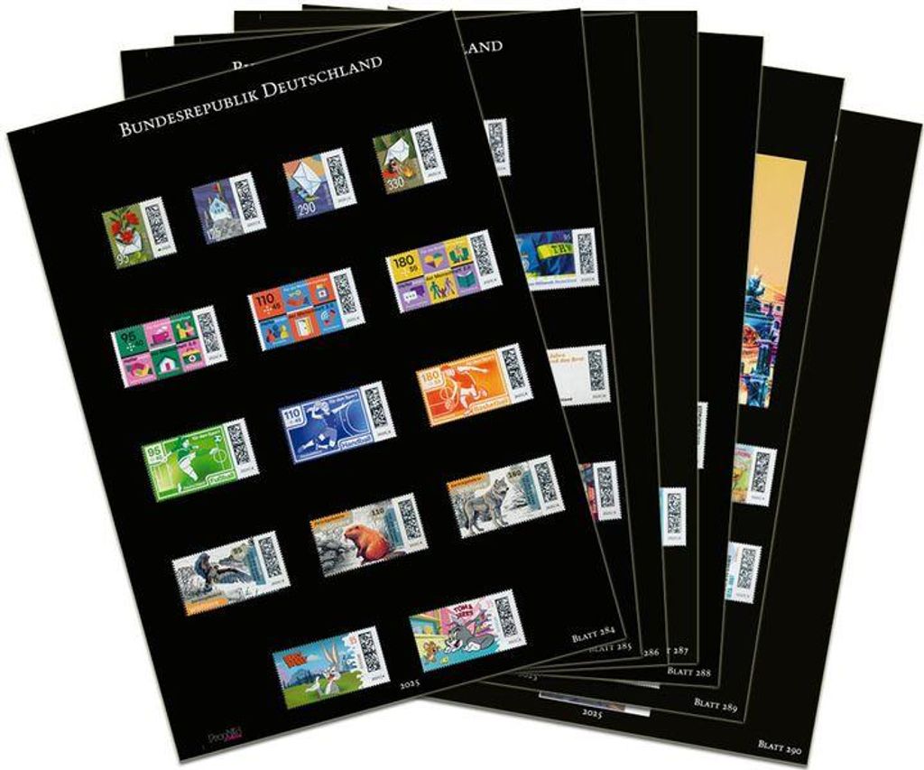 Prophila Collection BRD Nachtrag 2025 - in Farbe auf schwarzem Karton
