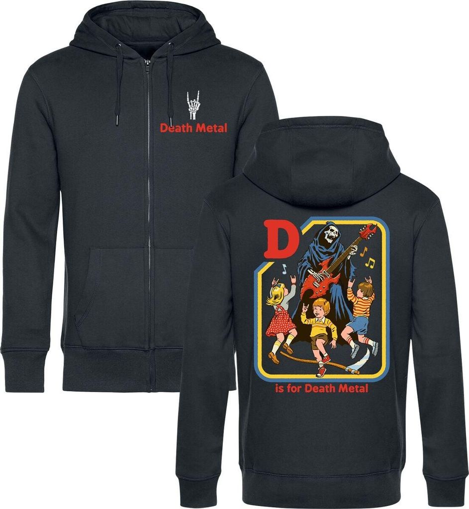 Steven Rhodes Kapuzenjacke Herren D Is For Death Metal schwarz L