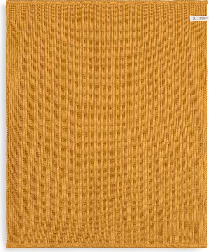 Knit Factory Morres Premium Strick-Badmatte - Ocker - 60x50 Produktbild 