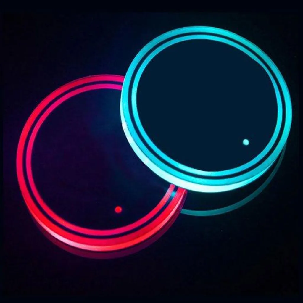 Tapis LED Multicolore en Acrylique avec Revêtement Antidérapant - Lot 2