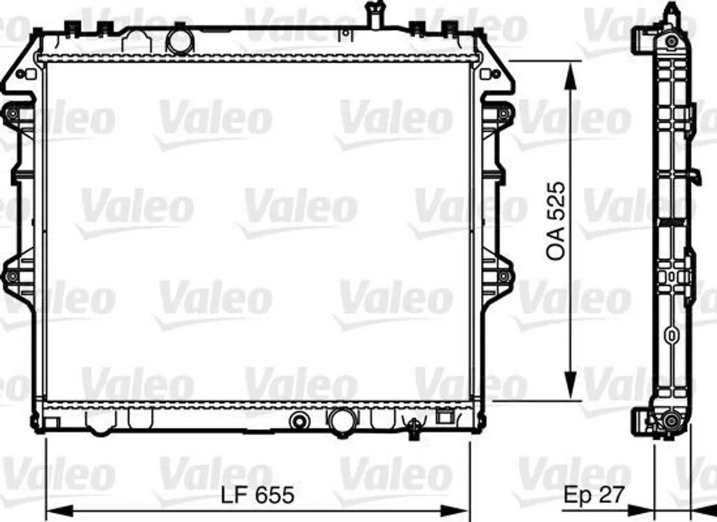 VALEO 735442 Radiateur Moteur Hilux - Remplacement OE 16400 0L250