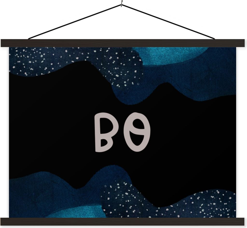 MuchoWow Textilposter Bo - Pastell - Mädchen 60x45 cm mit schwarzem Rahmen - Poster Schlafzimmer