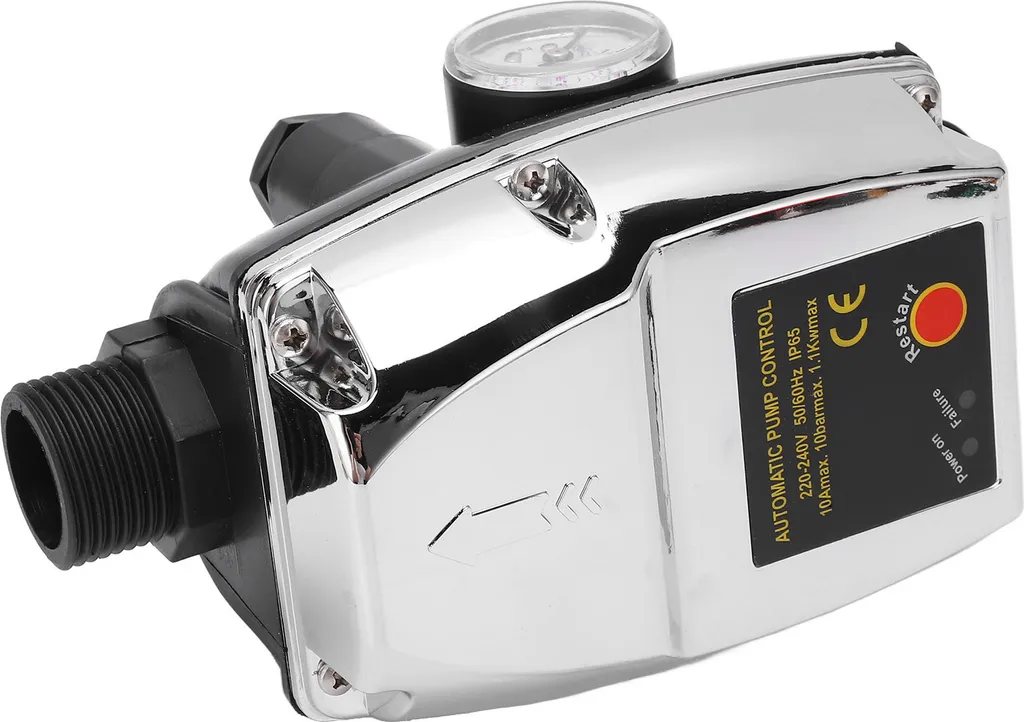 Pressostat Automatique pour Pompe à Eau - Régulateur de Pression Argent - 3