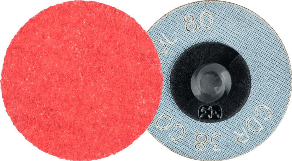 PFERD TOOLS COMBIDISC Keramikkorn Schleifblatt CDR Ø 38 mm CO-COOL80 für Stahl und Edelstahl