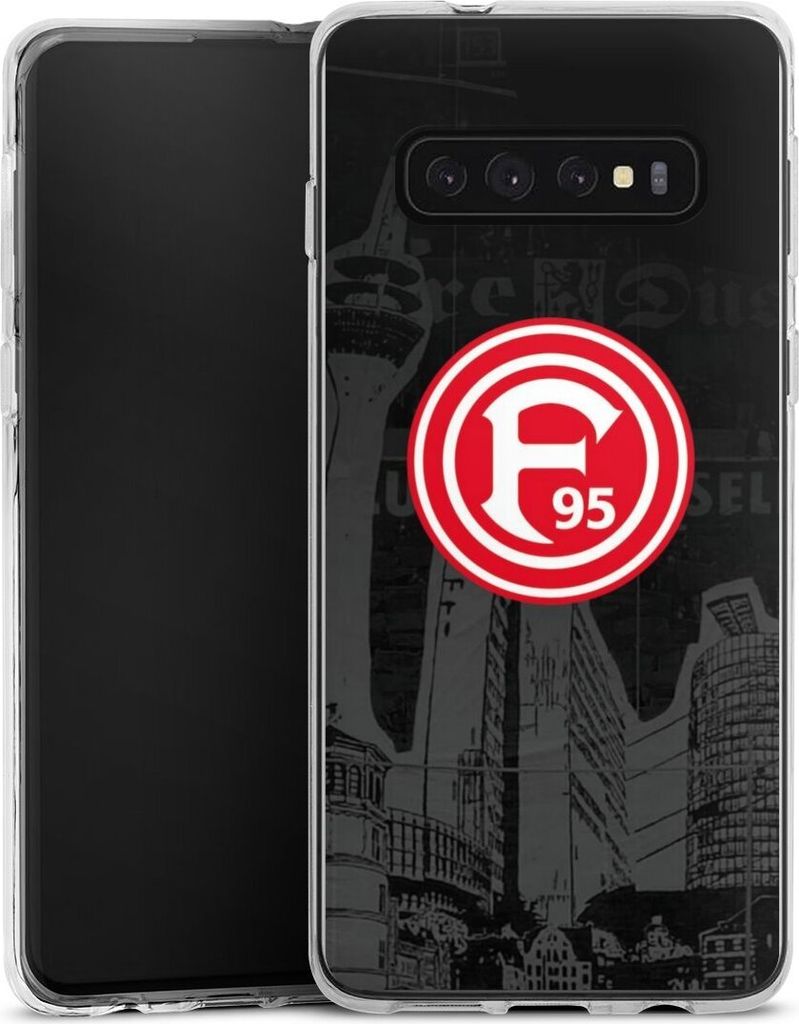 DeinDesign Handyhülle für Samsung Galaxy S10 Plus Silikon Hülle Case Smartphone Schutzhülle Fortuna Düsseldorf Logo Offizielles Lizenzprodukt