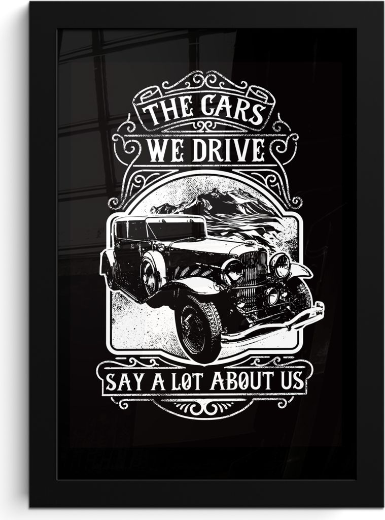 MuchoWow® MuchoWow® Gerahmtes Poster Mancave - Auto - Retro Produktbild 