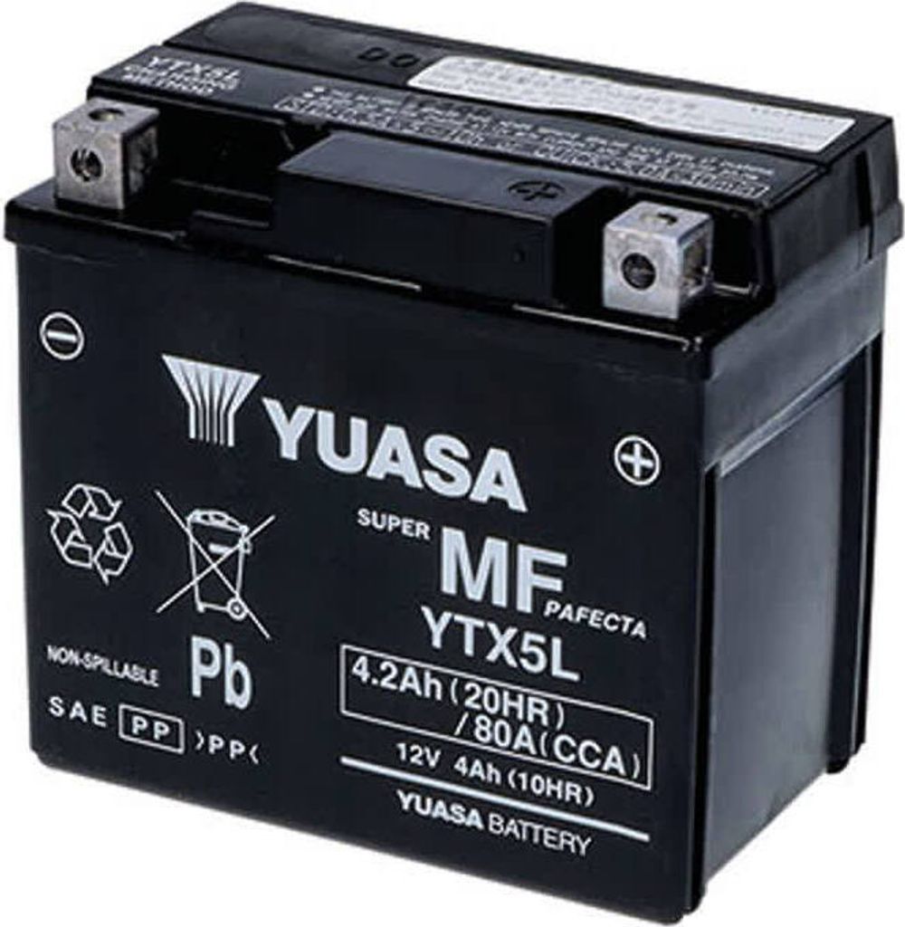 Batteria Yuasa YTX5L 12V/4AH sigillata attivata Immagine del prodotto 