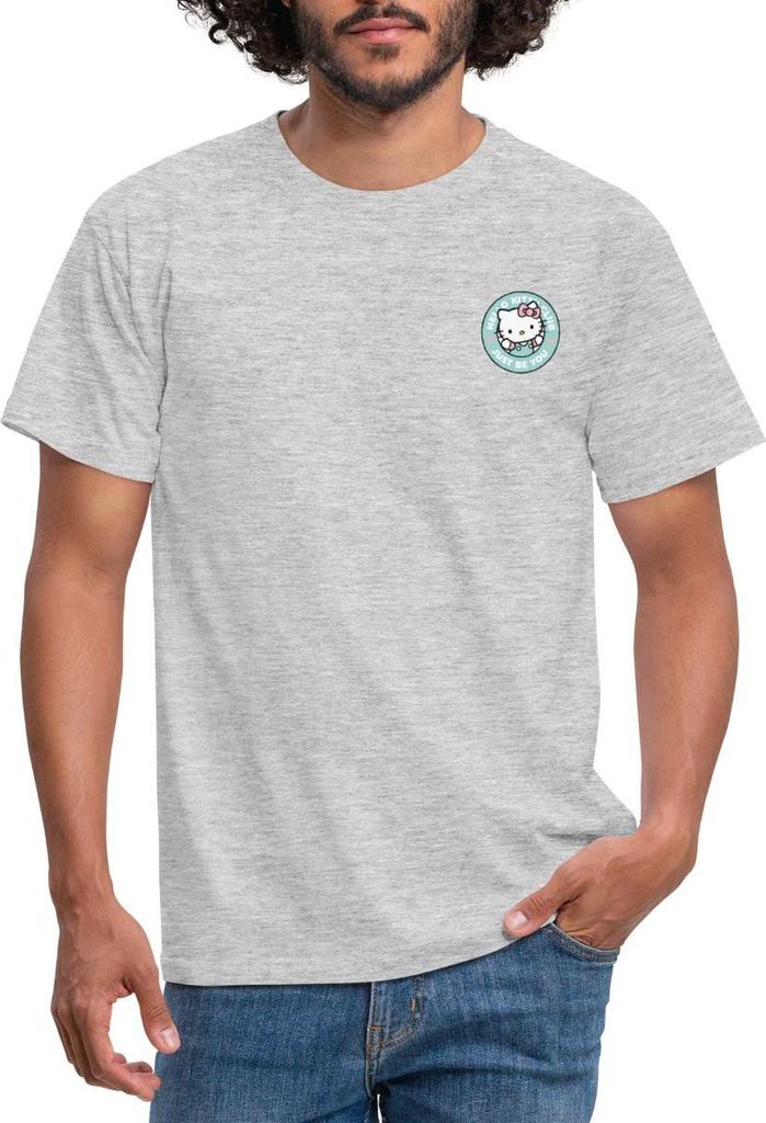 Spreadshirt Hello Kitty Club Just Be You Männer T-Shirt, XXL, Grau meliert