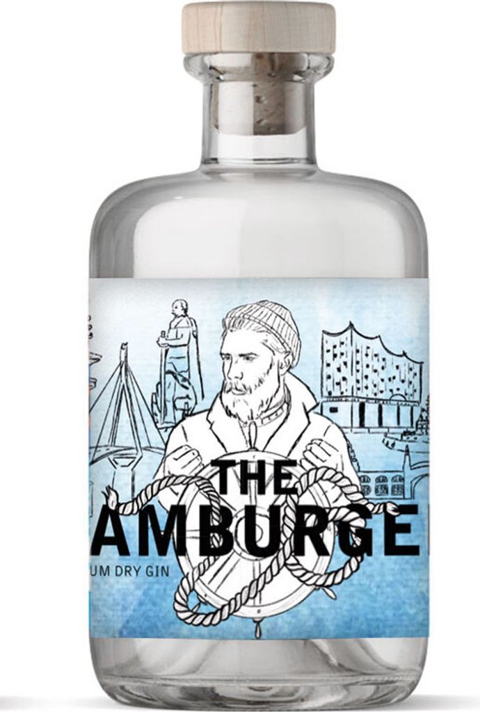 THE CITY GIN’S – Hamburger Gin 0,5 l – Dry Gin 41 % Vol – norddeutscher Charakter & handcrafted Qualität – Premium City Gin - [Enthält ...