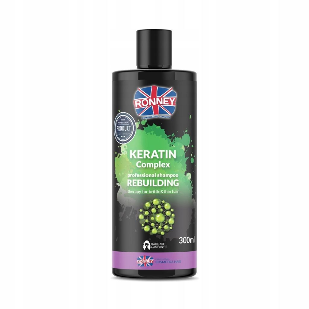 RONNEY Strengthening Keratin Shampoo for Fine Brittle Hair 300ml