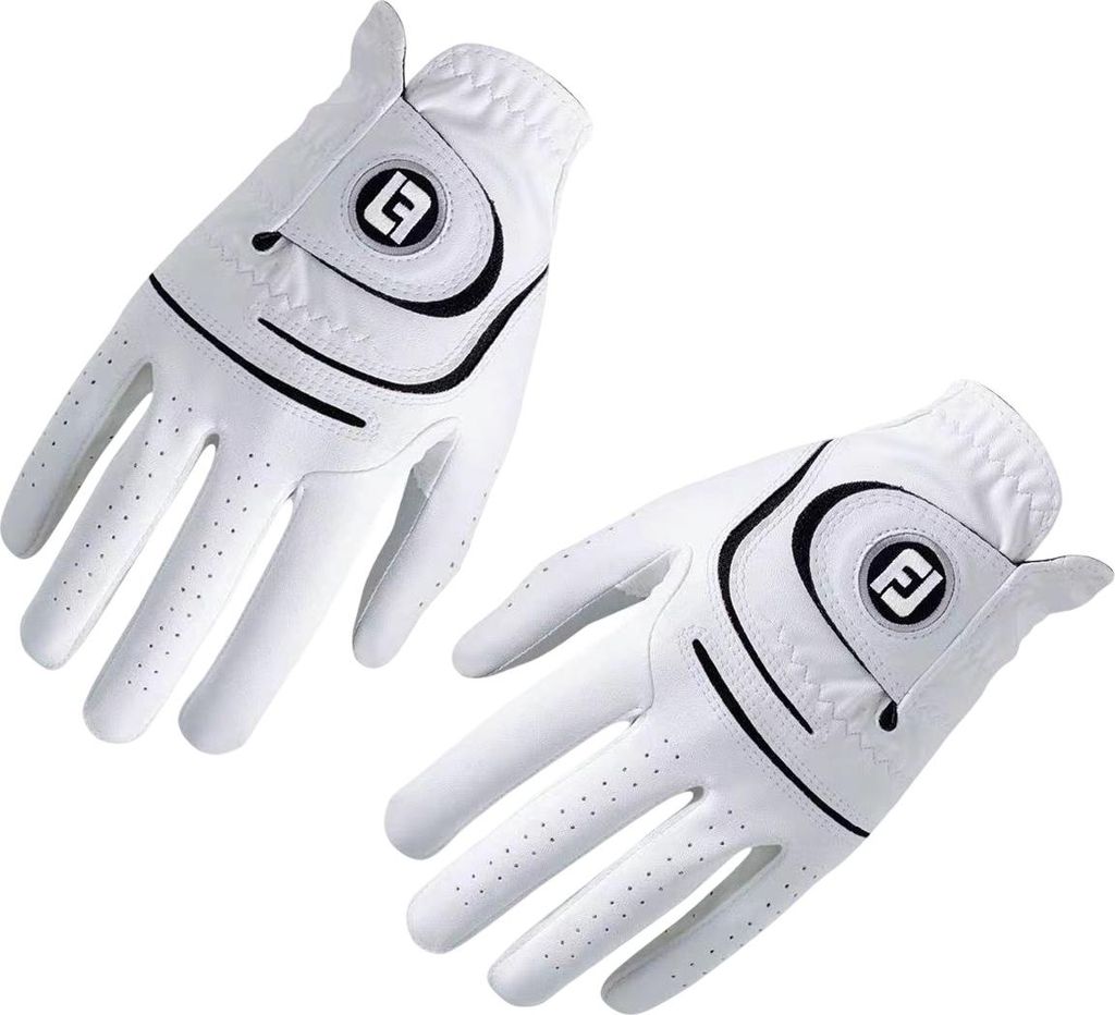 Hochwertige zweiteilige Golfhandschuhe verbessern Griffigkeit, Stil und Leistung auf dem Golfplatz.