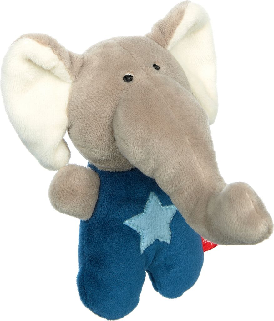 SIGIKID sigikid 42796 Rassel Elefant, Red Stars