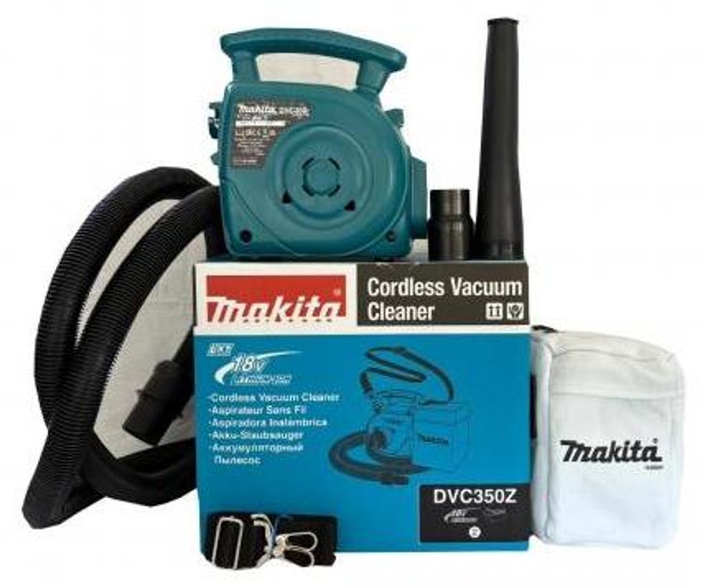 Makita DVC350Z, Trocken, Schwarz, Blau, Grau, 95 dB, 195 Produktbild 