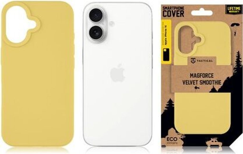 Tactical Back Cover MagForce Velvet Smoothie iPhone 16 banana
