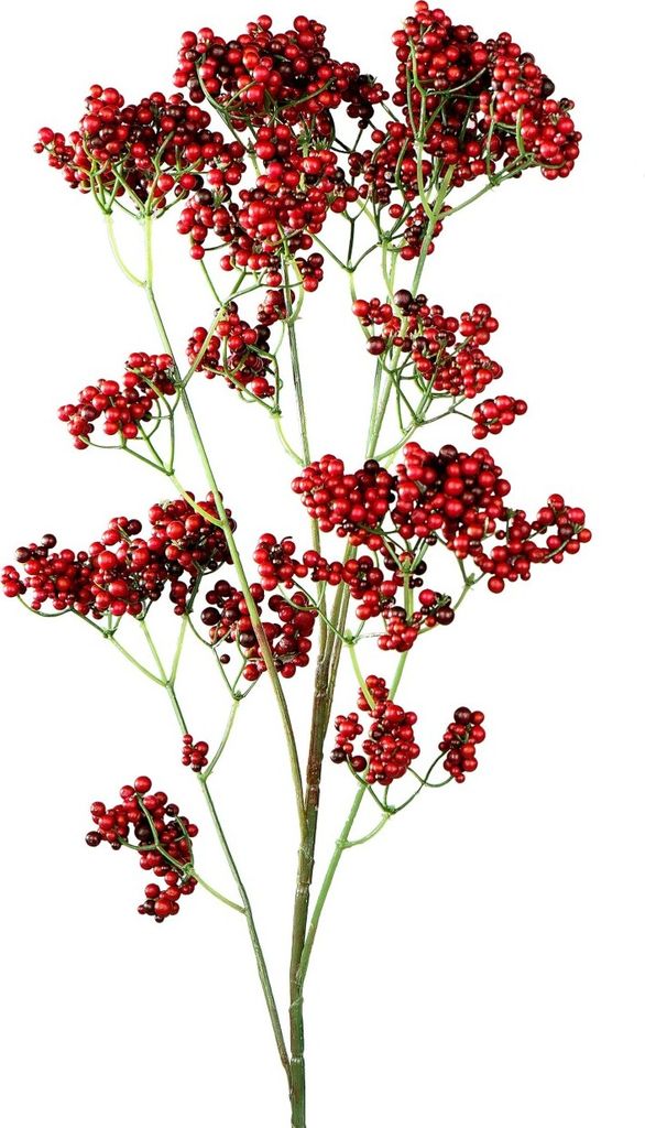 künstlicher Beerenzweig rot H. 70cm Formano Kunstblumen W23 Produktbild 