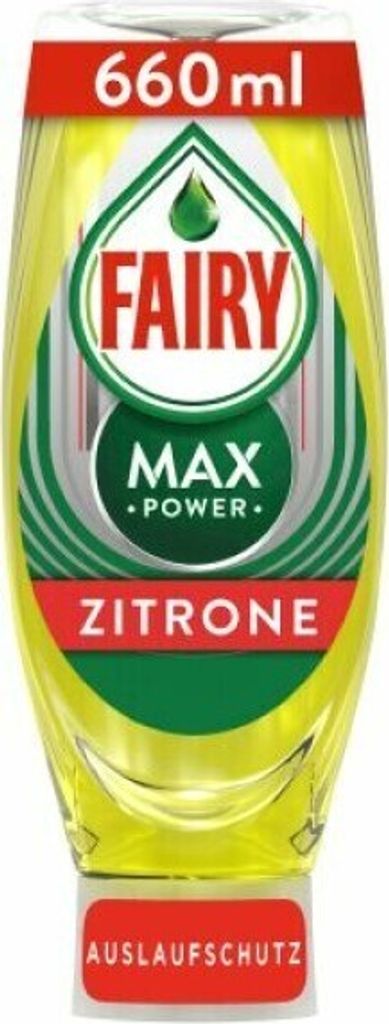 Fairy Spülmittel MAX POWER Zitrone 660ml Konzentrat Produktbild 