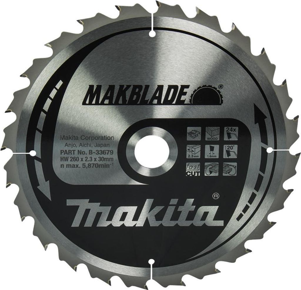Makita SPECIALIZED Sägeb.260x30x24Z B-33679