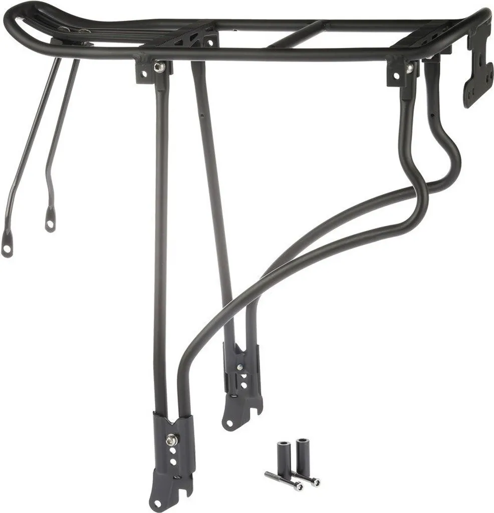 Porte-bagages arrière Massload CL-552-1 en aluminium noir 26-28 pouces