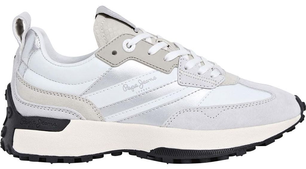 Pepe Jeans dames sneakers, model Lucky Original, wit, maat Productafbeelding 