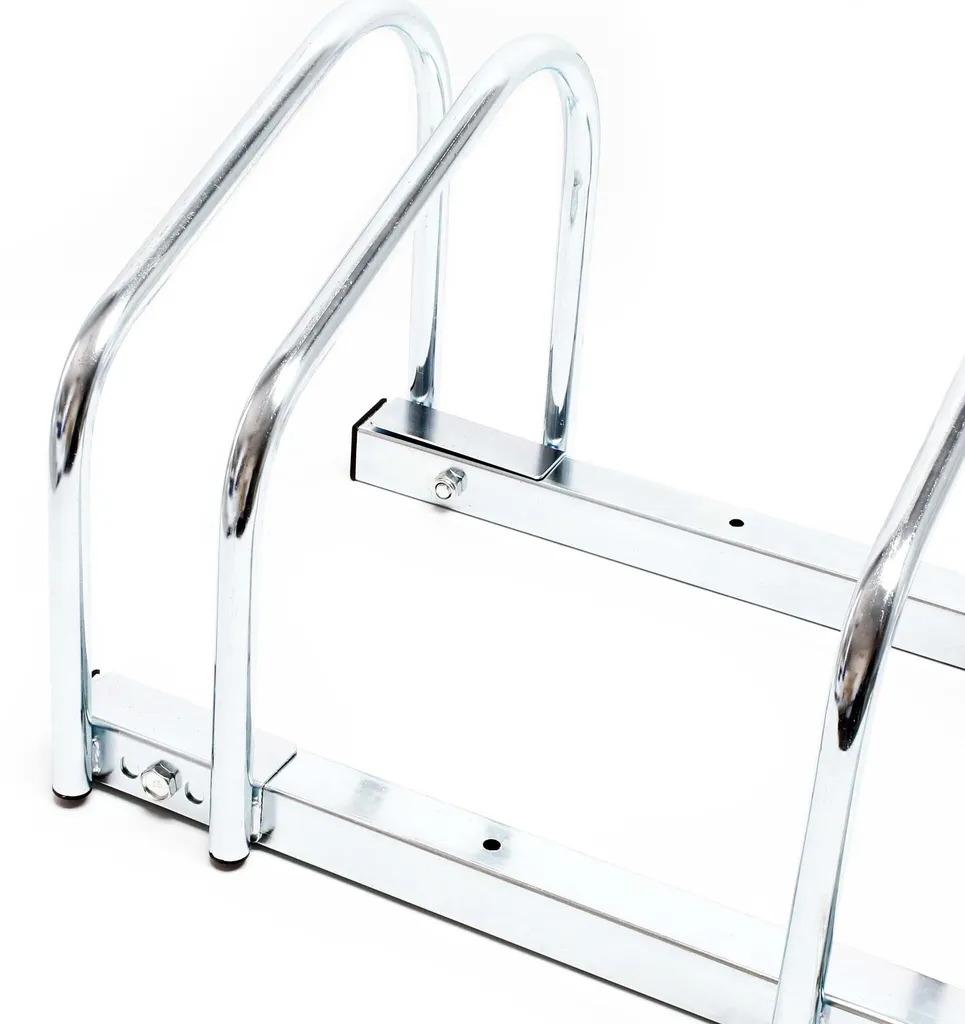 Support Vélo au Sol pour 4 Places, Range-vélo Extensible en Acier A3