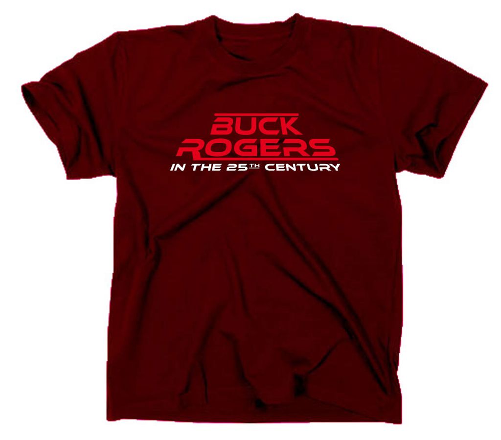 Styletex23 T-Shirt Buck Rogers Logo, maroon, M