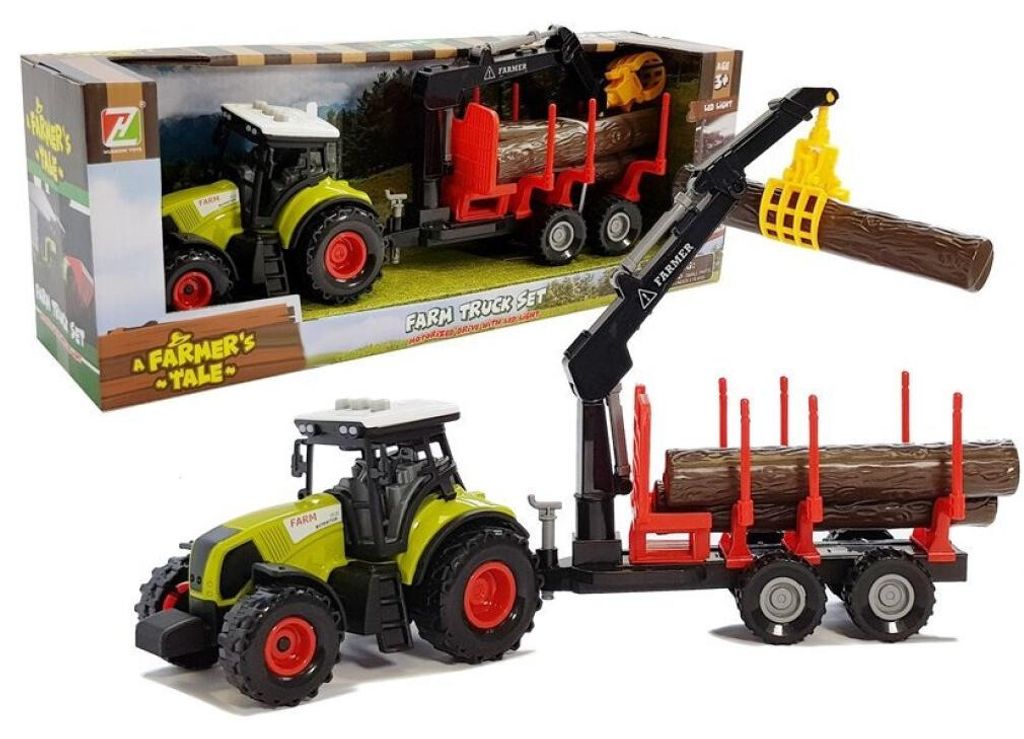 Trattore E Rimorchio Forestale Con Legno Immagine del prodotto 