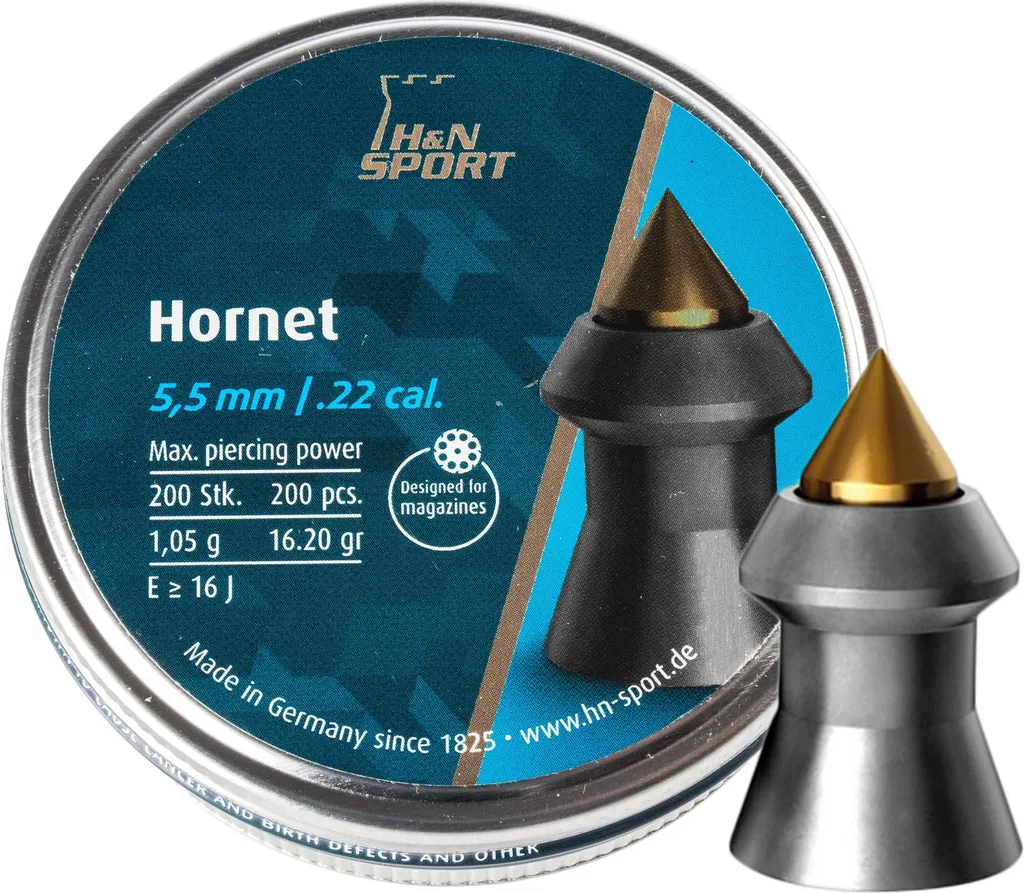 Plombs H&N Hornet 5,5 mm 200 pièces pour carabine à air comprimé