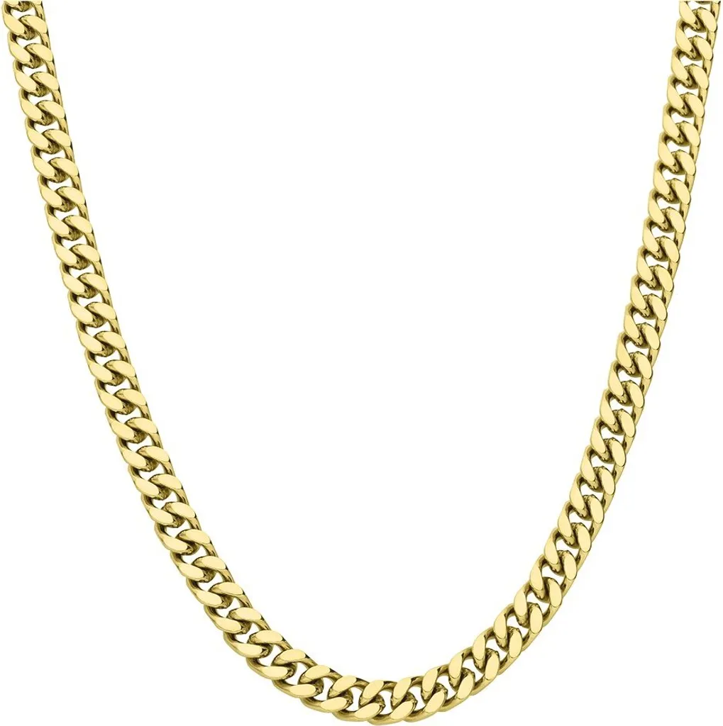 Collier Guess Homme Link City en Acier Inoxydable Doré 54 cm JUMN01