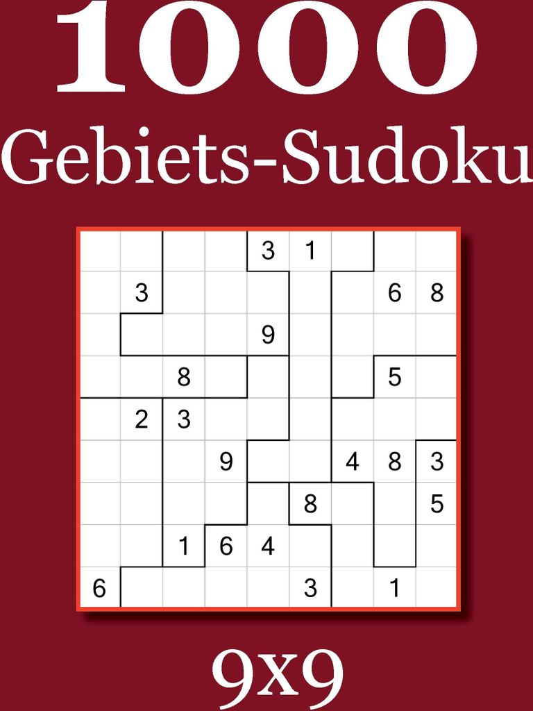 1000 Gebiets-Sudoku 9x9