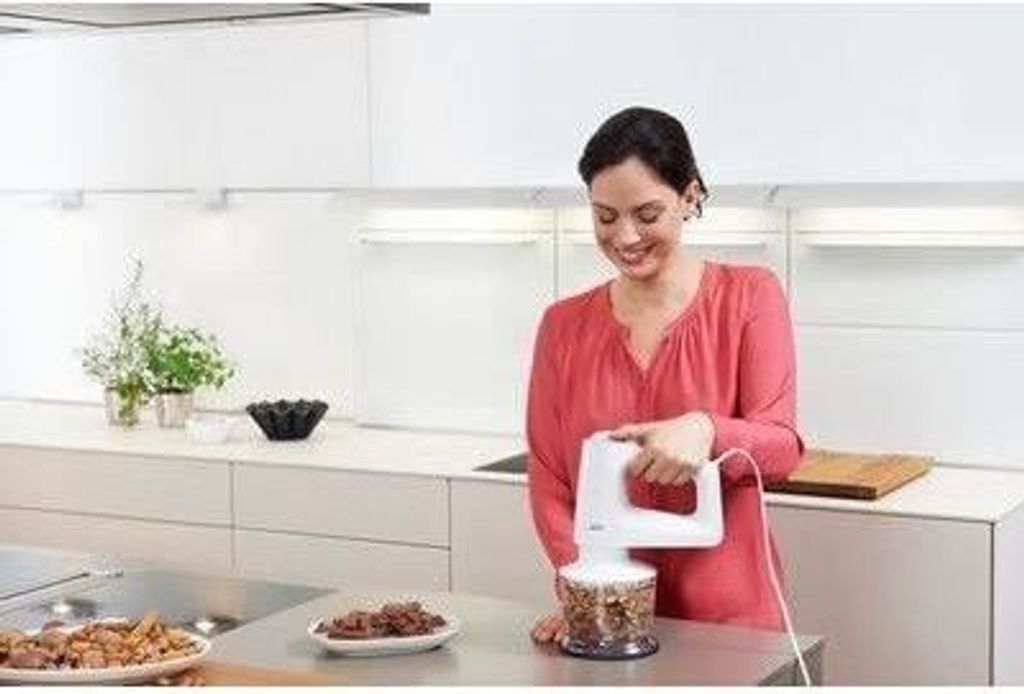BRAUN Handmixer HM 3135 Mixfuß Zerkleinerer 500 W weiß Produktbild 5