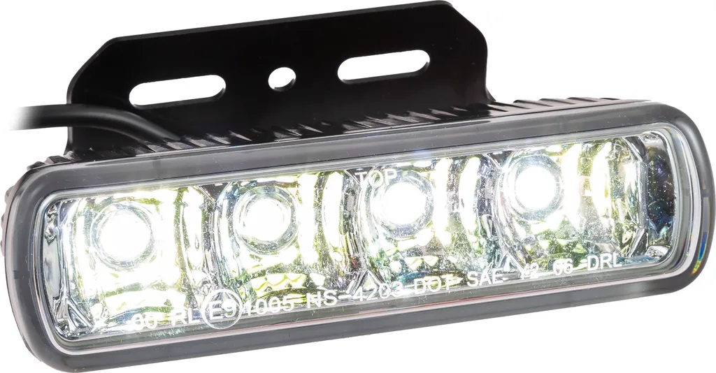 Kit DRL 4 LED Ultra-Bright Omologati - Luce Diurna Vetro Trasparente